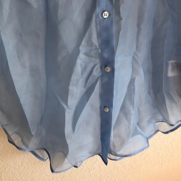 MSGM Camicia Shirt IN SKY button up top - Picture 5 of 10